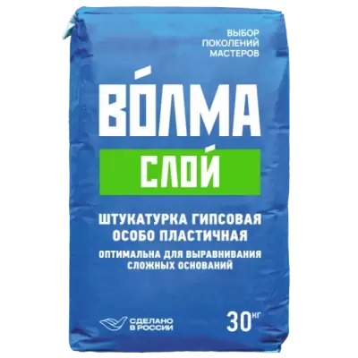 Штукатурка гипсовая "ВОЛМА-Слой", 30 кг
