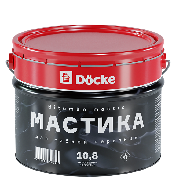 Мастика для гибкой черепицы Docke 10кг