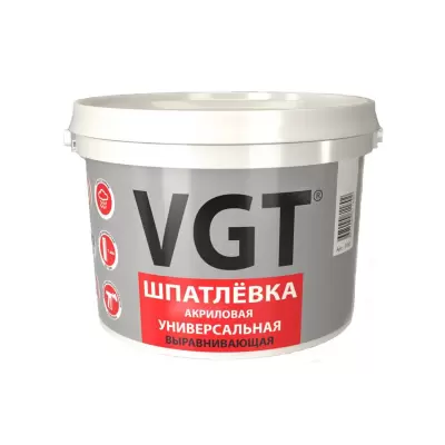 Шпатлевка универсальная VGT, акриловая, 3,6 кг