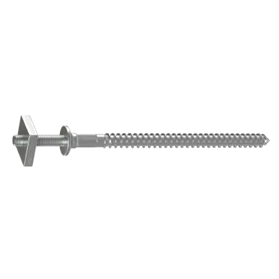 Шпилька специальная с гайкой Docke Стандарт (Standard), оцинкованная сталь